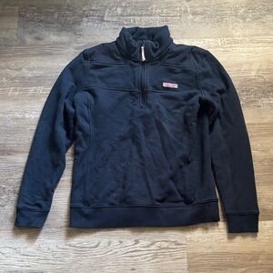 Vineyard Vines Women's Black Quarter-Zip Sweatshirt